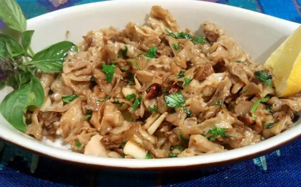 Sautéed cauliflower mushrooms